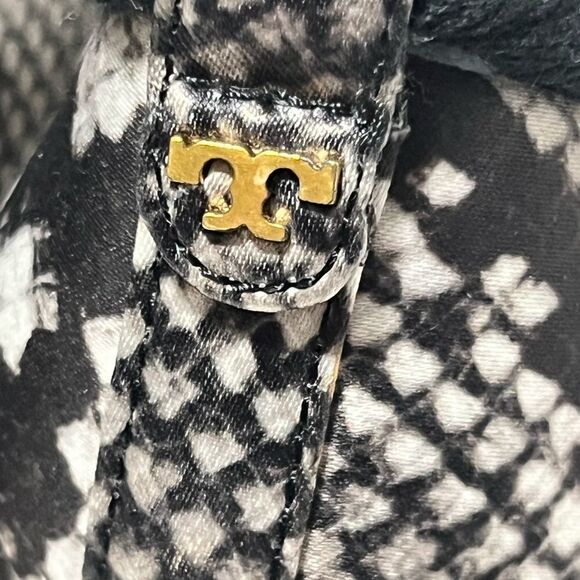 🎉HP🎉EUC Tory Burch Heather Ankle-Wrap Espadrille Wedge Sandal Size 6.5 M RoccIia - Picture 7 of 14